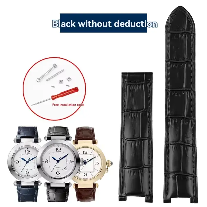 Bracelets de montre en cuir de vache pour hommes et chaînes de montre pour femmes-pour la série Cart