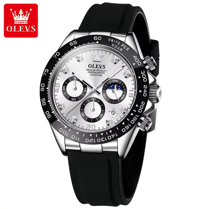 OLEVS-Montre à Quartz de Marque de Luxe pour Homme, Chronographe Étanche, Shoous, Multifonction, Ori
