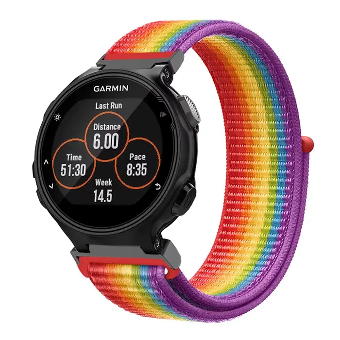 Bracelet de montre à boucle en Nylon pour Garmin Forerunner 735XT