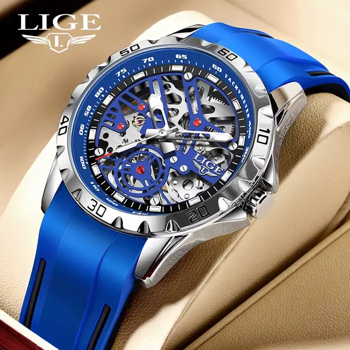 Montre mécanique LIGE pour homme