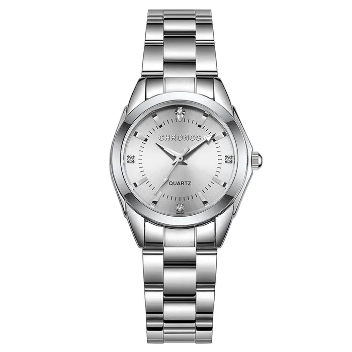CHRONOS femmes élégantes montre de luxe dames marque de mode montre-bracelet mouvement à Quartz en acier inoxydable cadeau pour femme petite amie