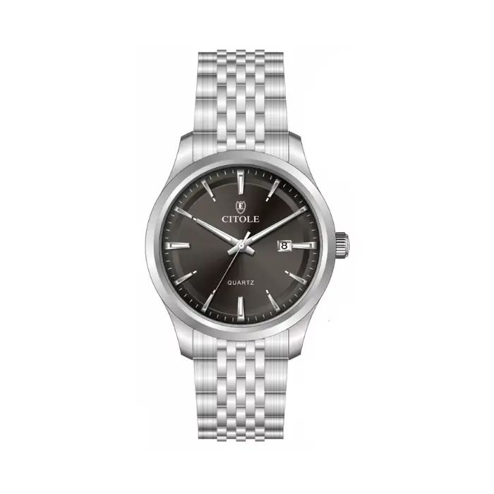 Montre pour homme avec cadran doré de 42 mm, mouvement à quartz TMI PC32, calendrier, bracelet en acier inoxydable, montres de luxe haut de gamme, cadeau pour homme 2026