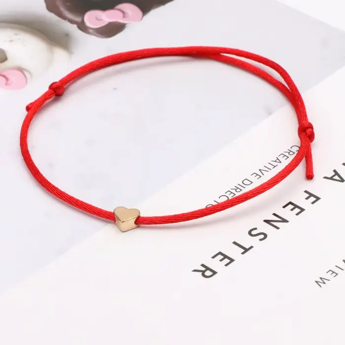 Bracelets à breloques coeur d'amour pour hommes et femmes