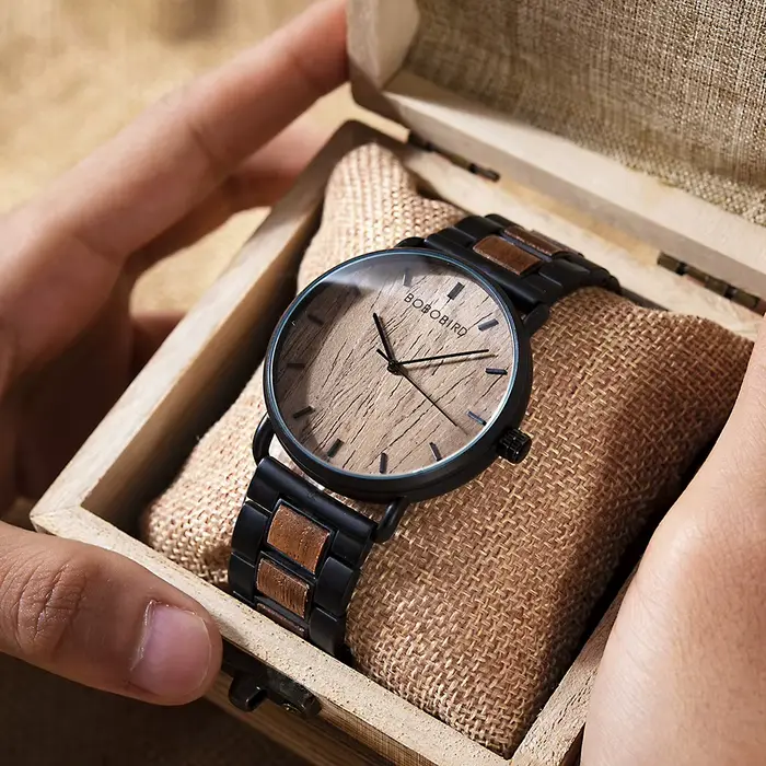 BOBO BIRD montres pour hommes marques de luxe de haute qualité mouvement à Quartz montre-bracelet pour homme bracelet en bois Relogio Masculino