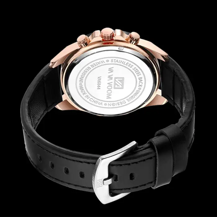 Montre en cuir noir Top marque Motorsport série 46mm grand Style militaire mouvement à Quartz calendrier décoratif