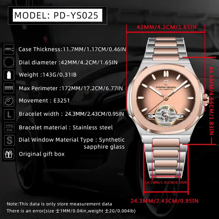 Nouvelle Montre Mécanique de Luxe PAGANI DESIGN 2026 pour Hommes