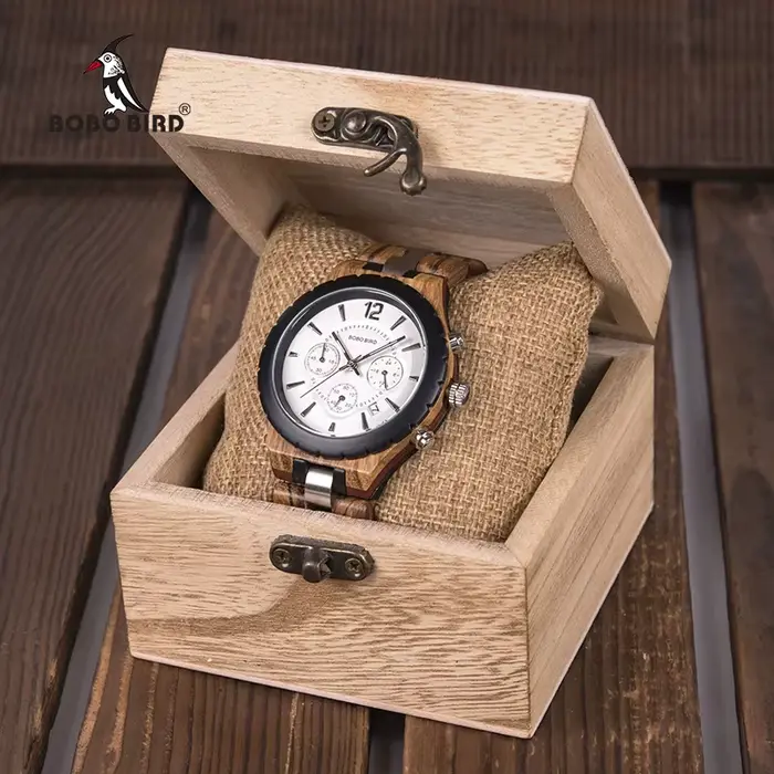BOBO BIRD-Montre en bois pour homme