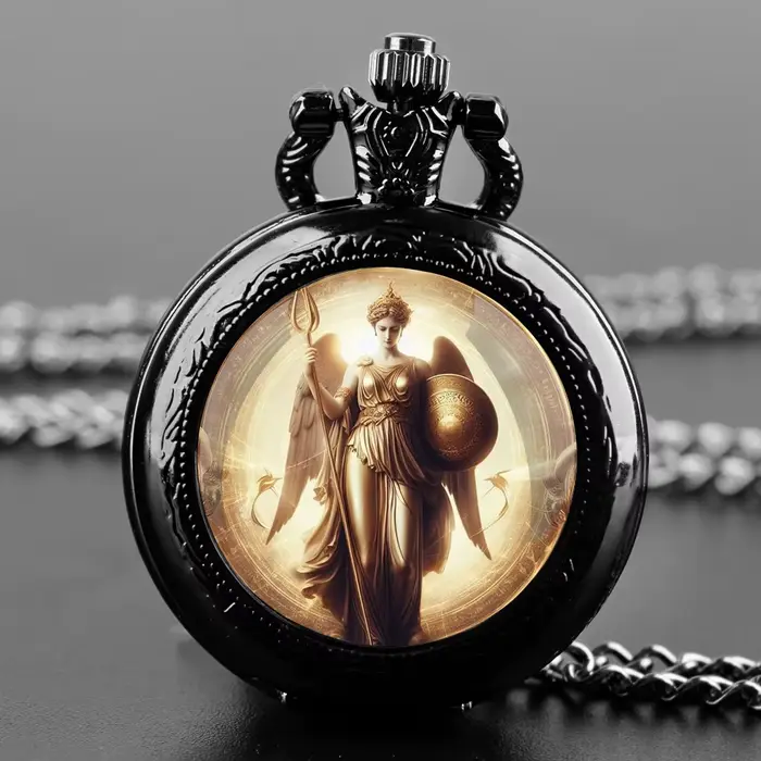 Montre de poche à Quartz Vintage Athena Faith