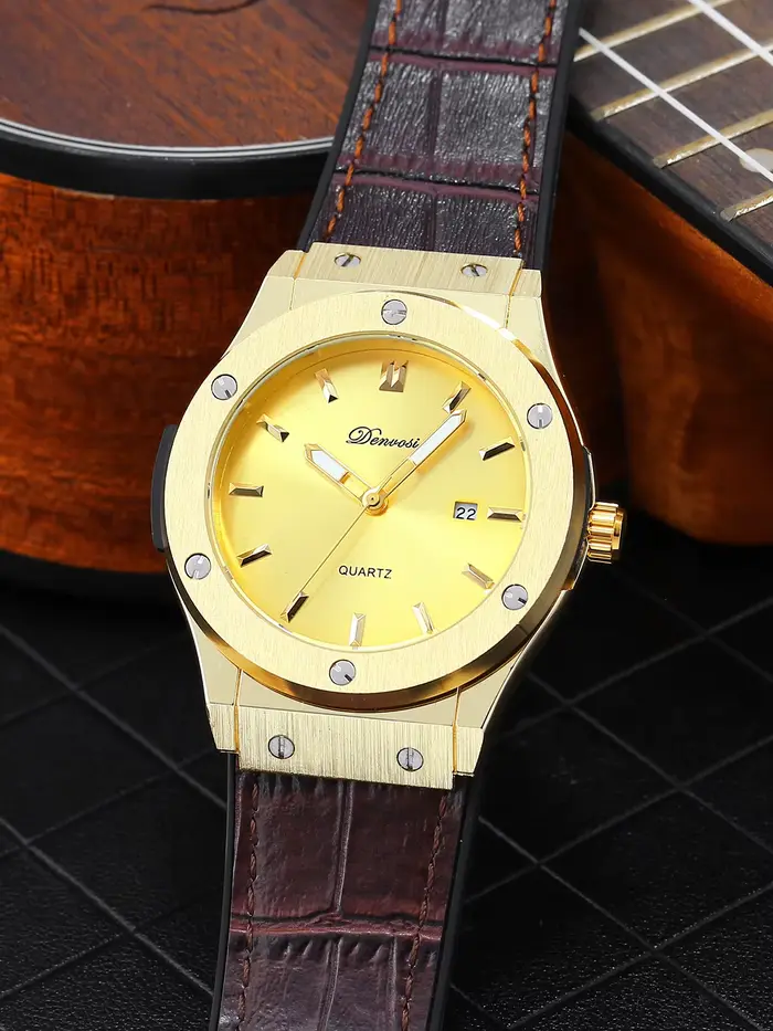 Montre de mode pour homme - Bracelet en cuir