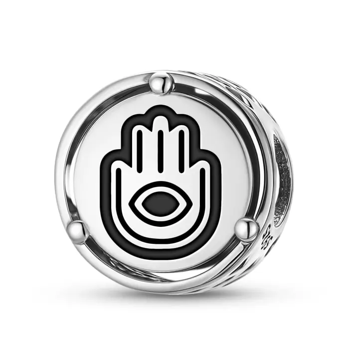 Breloque symbole en argent Sterling 925, main Hamsa islamique, adaptée au Bracelet Original, accesso