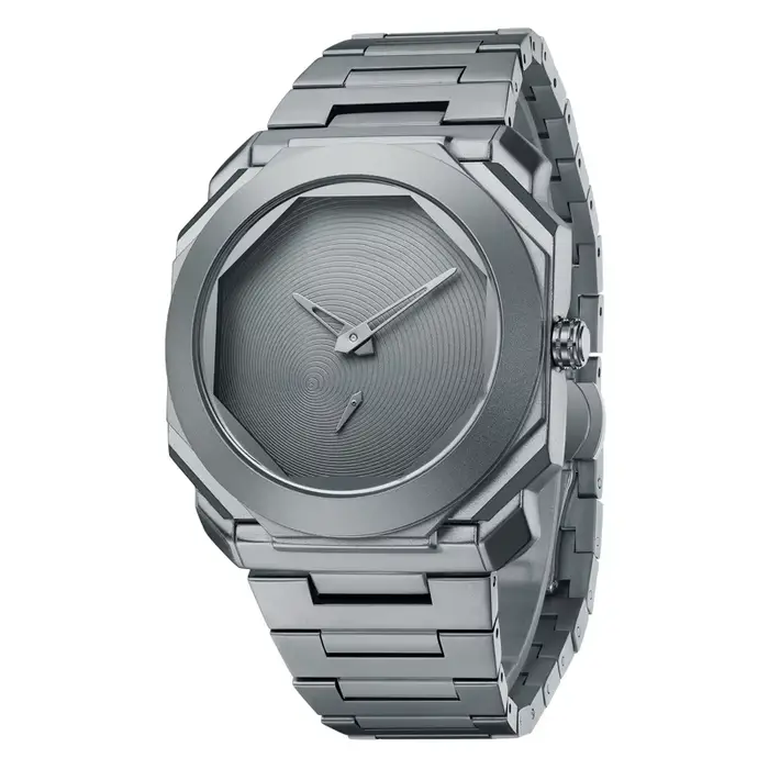 Montres-bracelets à quartz en acier inoxydable pour hommes avec cadran octogonal résistant à l'eau pour différentes occasions