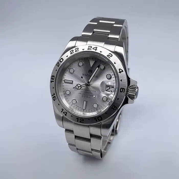 Montre automatique Macarlon DJ avec lunette numérique 39 mm