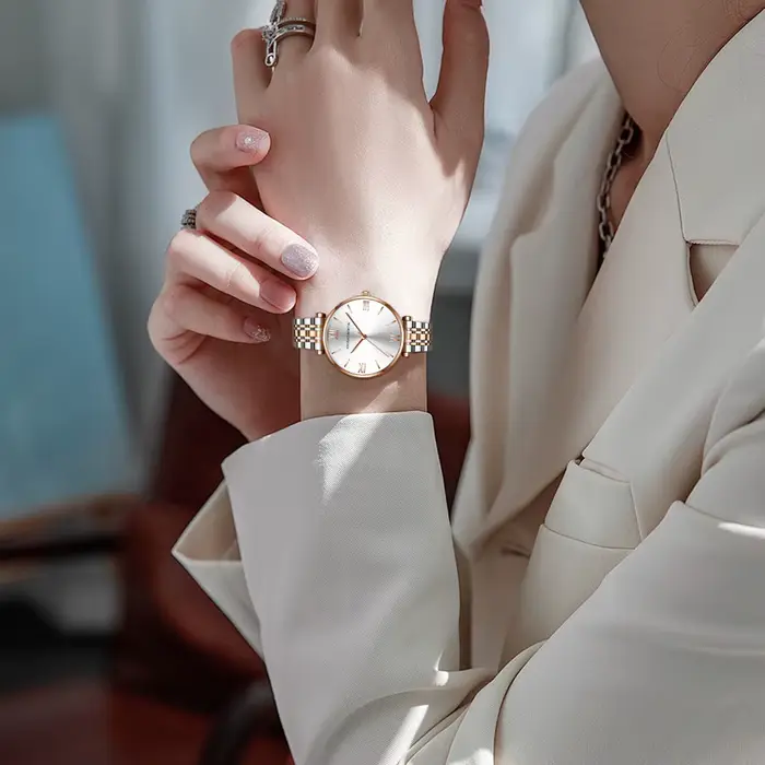2024 nouvelle montre de loisirs pour femmes Top marque Hanna Martin mouvement japonais en acier inoxydable mode échelle