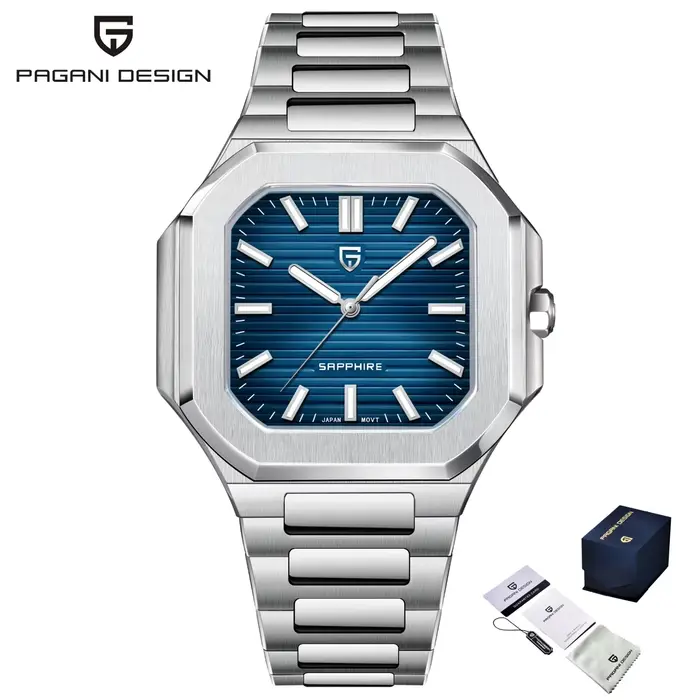 PAGANI DESIGN 2025 montre de luxe pour hommes chronographe mécanique mouvement à Quartz acier inoxyd