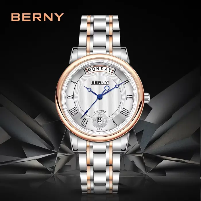 BERNY montre à Quartz pour femmes mouvement VJ45