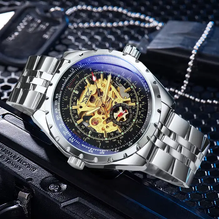 JARAGAR – montre mécanique squelette de sport pour hommes