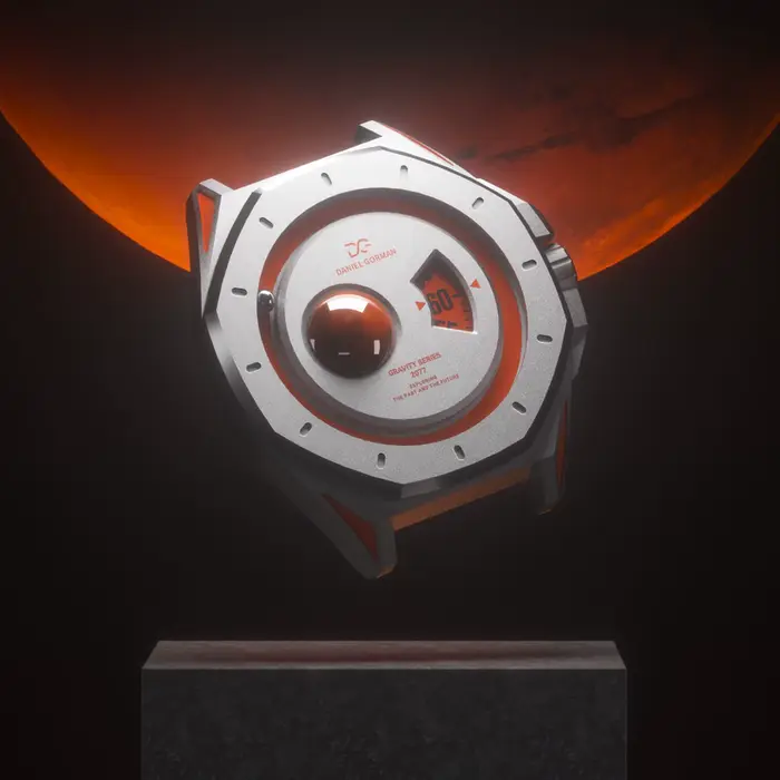 Saturn 17P montre Orange DG0132 boîtier en laiton et cuivre nouvelle