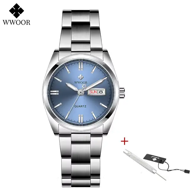 WWOOR nouvelle mode cadran rose dames montres à Quartz Montre de luxe pour les femmes étanche tenue 