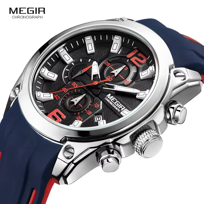 Megir — Montre à quartz analogique pour homme
