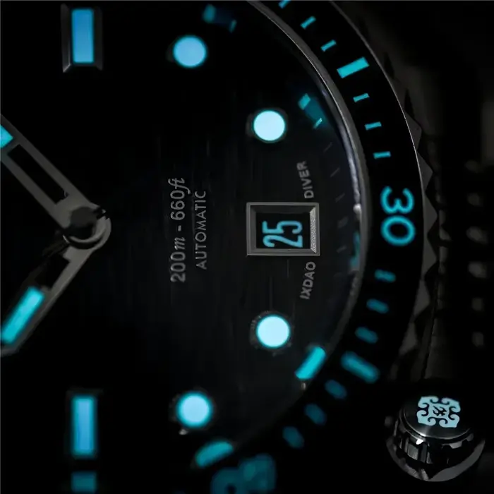 Montre IXDAO IPOSE 2026 motif Poséidon pour homme sport plongée résistance à l'eau 20 bars acier inoxydable automatique à remontage automatique occassions spéciales