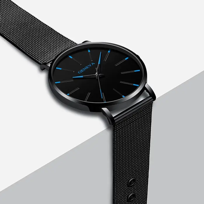 Montre genève minimaliste pour hommes