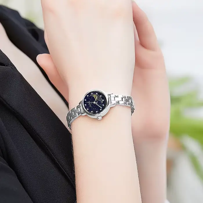 Montre soleil & lune pour femmes