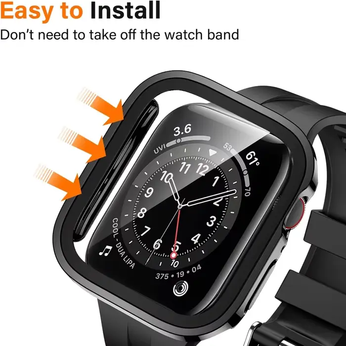 Verre + étui pour Apple Watch 42 46mm 45mm 41 49 44mm 40 mm