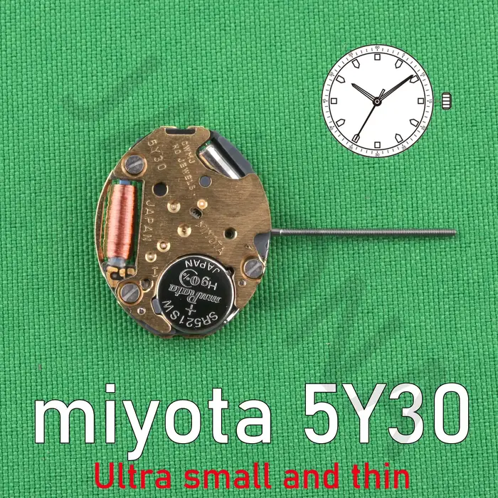 Mouvement à quartz japonais Miyota 5Y30 Petit