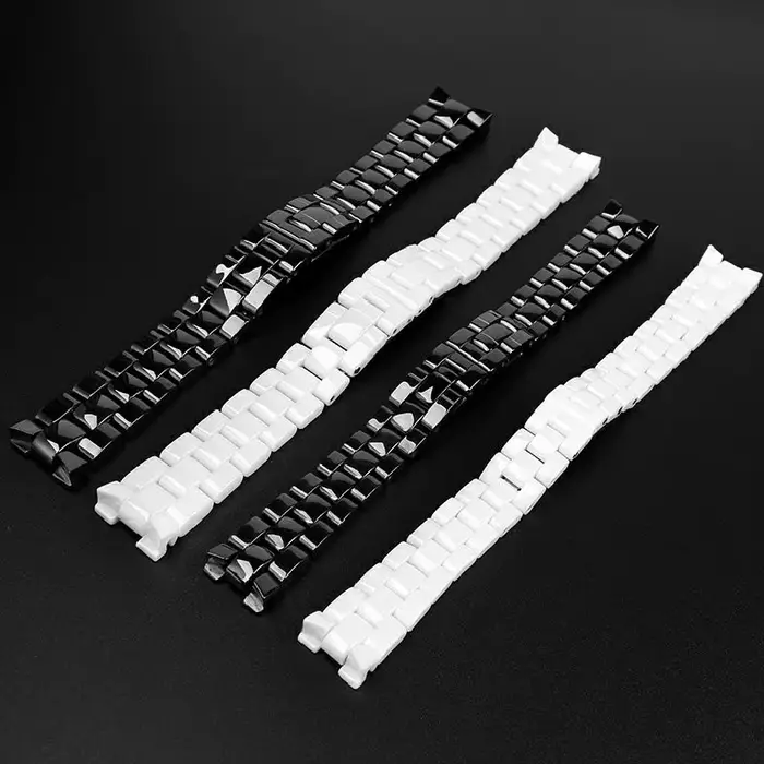Bracelet de montre en céramique perlée pour CHA-N-EL hommes et femmes Couples