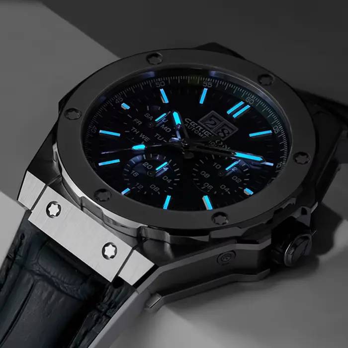 Montre mécanique automatique CERIEPON Série Blue Planet avec cristal saphir