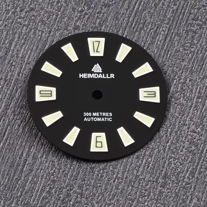 Heimdallr 28.5mm cadran de montre 3.0 heures