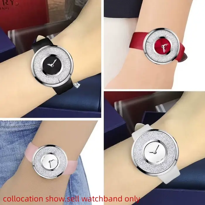 Bracelet de montre en cuir de vache souple pour femme, élégant et polyvalent pour toutes les occasions spéciales et quotidiennes