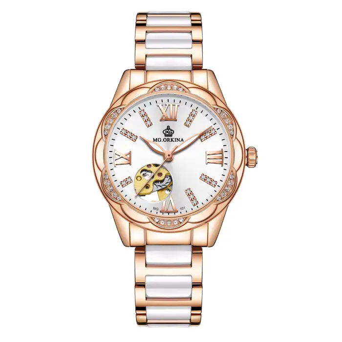ORKINA nouvelle montre mécanique automatique pour femmes squelette suisse marque de luxe dames montr