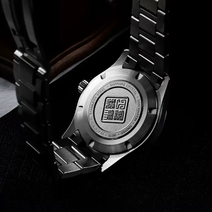 San Martin montre 39mm robe de luxe mis5 9015 montres mécaniques automatiques pour hommes avec vadrouille Guilloche 100m étanche SN0150