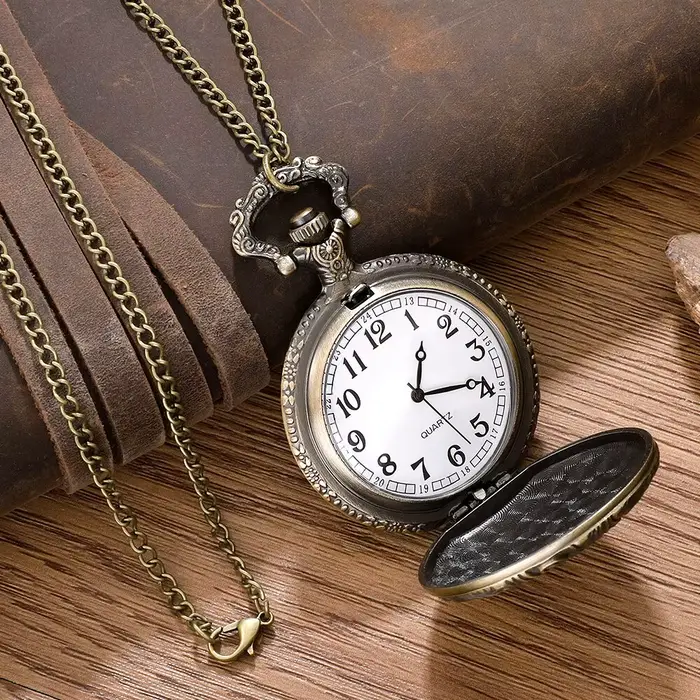 Montre de Poche Steampunk Antique pour Homme et Femme