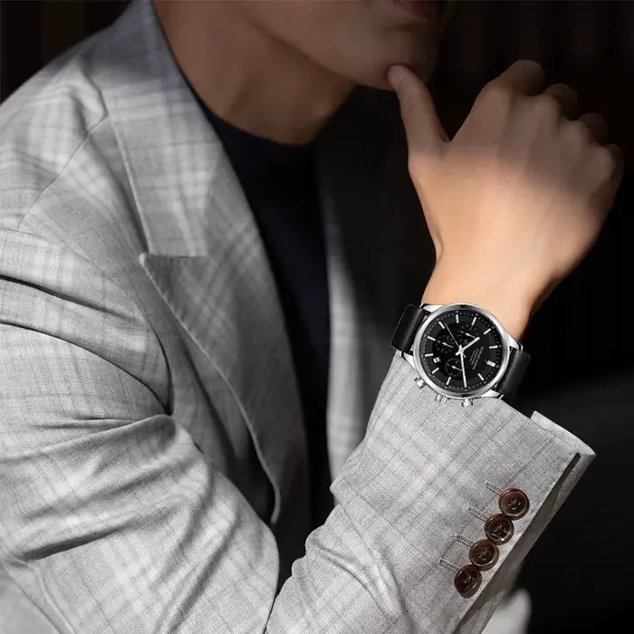 Montre à Quartz Multifonctionnelle pour Homme