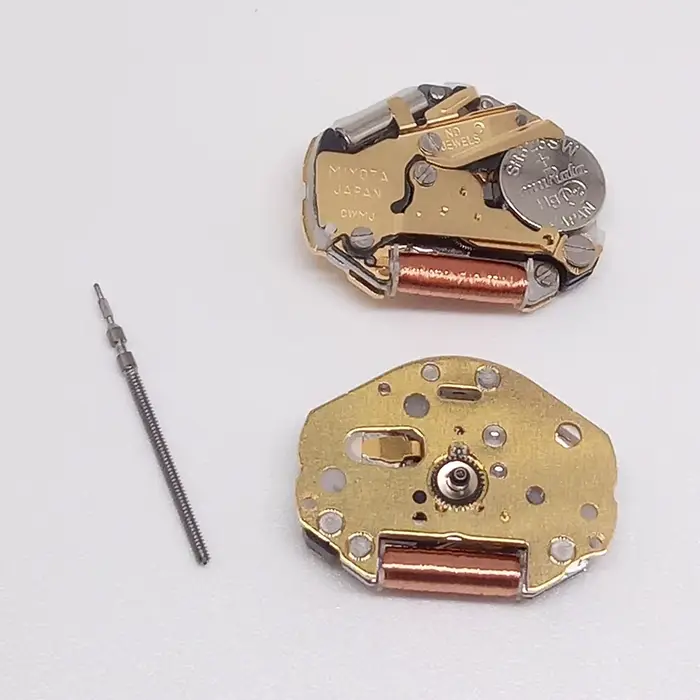 Miyota Super 2035 Mouvement à quartz japonais Montre à trois aiguilles dorée 2035 - Engrenages métal