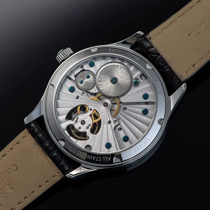 Sugess luxe Tourbillon hommes montre mécanique main vent Original ST8230 mouvement cadran en céramique bracelet Crocodile cadeau de noël nouveau