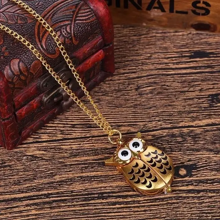 Montre de Poche à Quartz Vintage et Créative, 1 Pièce