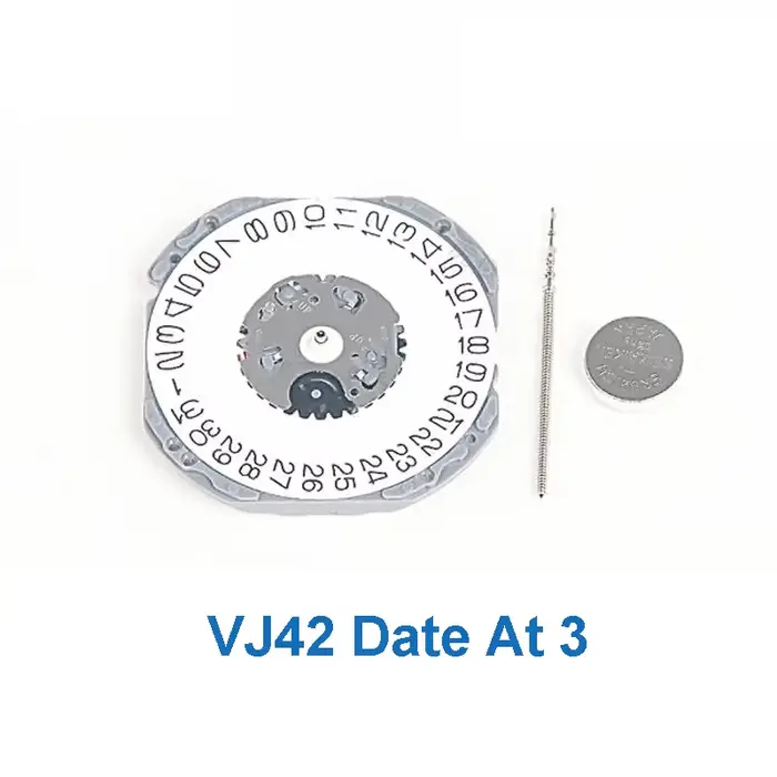VJ42 mouvement japon nouveau mouvement à Quartz Original VJ42B 3 aiguilles Date à 3/6 accessoires de