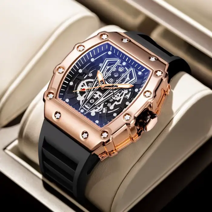 Montre à gousset — Seton-Montre étanche à mouvement automatique pour homme, horloge de sport, bracel