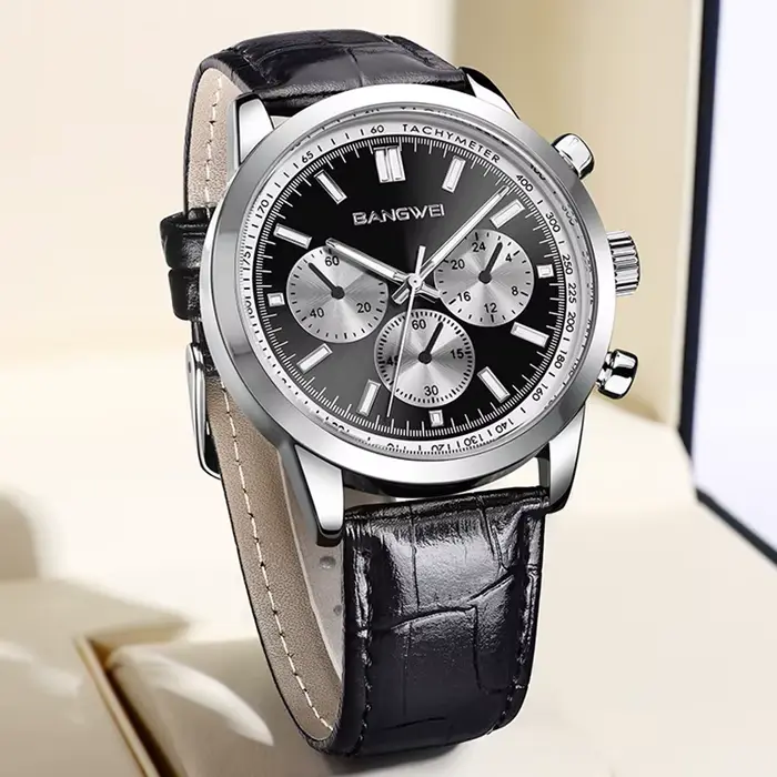 Montre LIGE élégante pour femmes, quartz, chronographe, étanche, lumineuse, idéale pour affaires et sport, avec affichage double numérique et roman