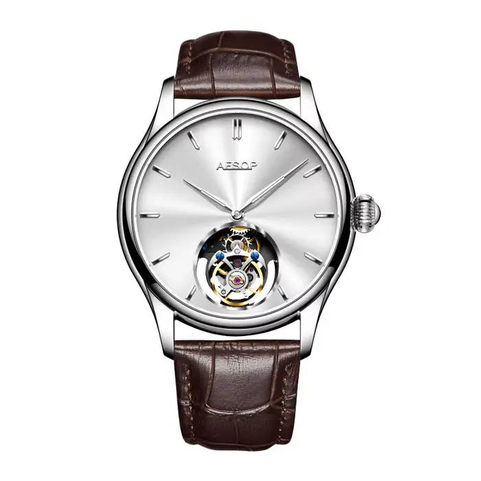AESOP montre Tourbillon volant pour hommes squelette