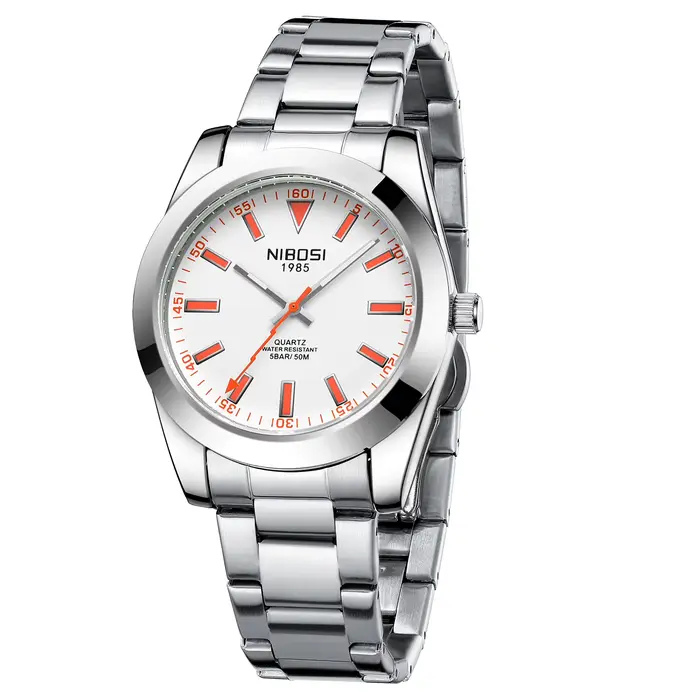 NIBOSI montre analogique à Quartz pour hommes Top marque de luxe classique montres pour hommes en ac