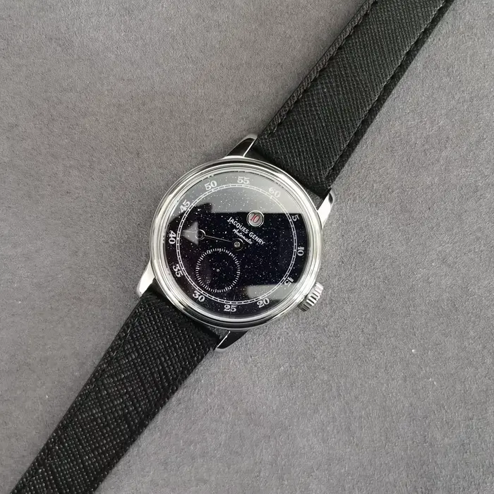 Montre automatique Jacques Genry homme édition limitée cuir acier inoxydable résistante à l'eau pour diverses occasions spéciales