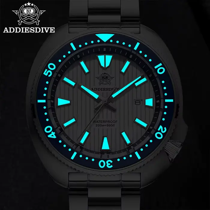 ADDIESDIVE nouvelle montre de plongée AD2507 200m étanche lunette en céramique BGW9 lumineux japonais Quartz saphir