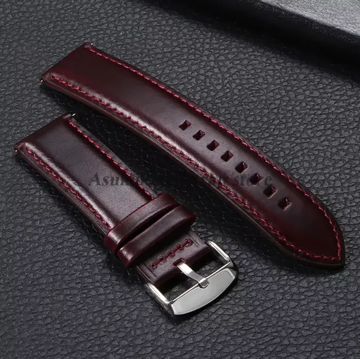 18mm 20mm 22mm 24mm 26mm bracelet de montre en cuir véritable à dégagement rapide