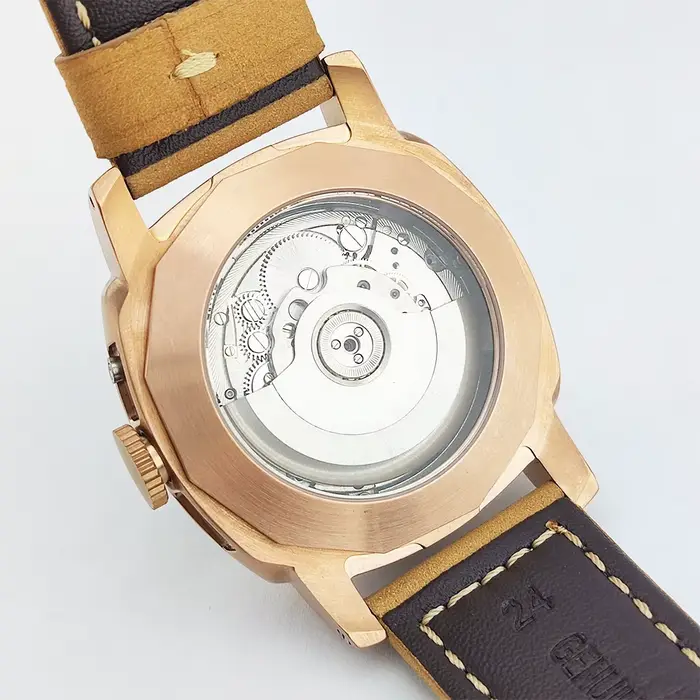 45mm ST2555 montres pour hommes automatique saphir cristal résistant à l'eau lumineux Vintage luxe affaires grand visage