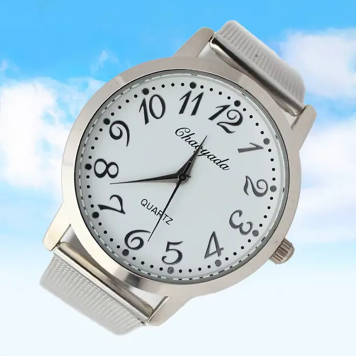 Montre de mode originale élastique Bracelet en acier montres à Quartz vieux hommes et femmes