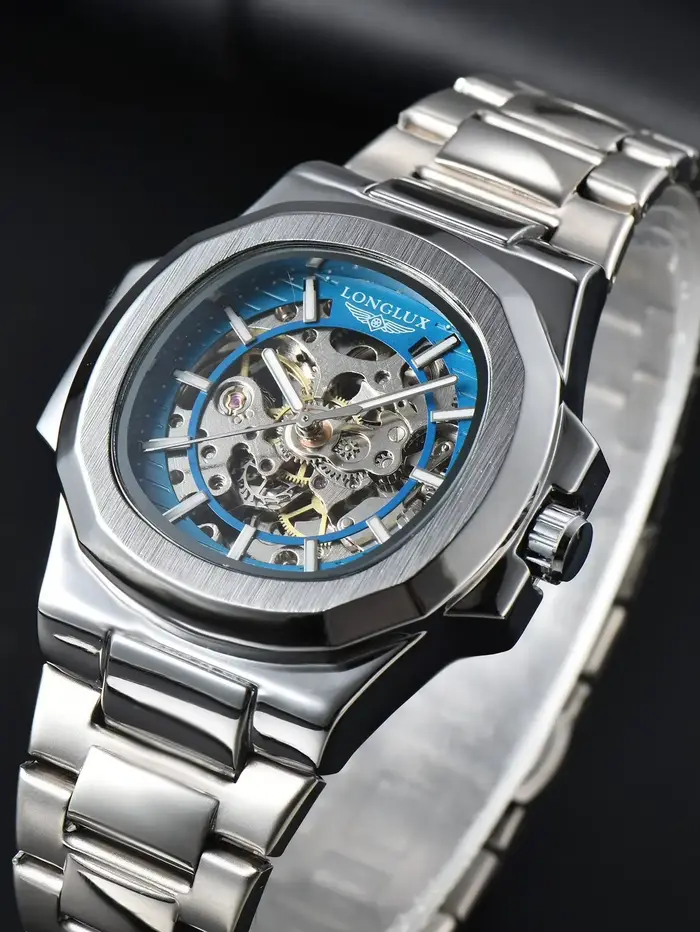 Montre mécanique automatique LONGLUX pour homme